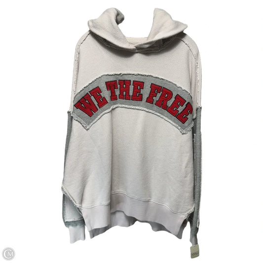 Sweatshirt Hoodie By We The Free In Cream & Grey, Size: Xs