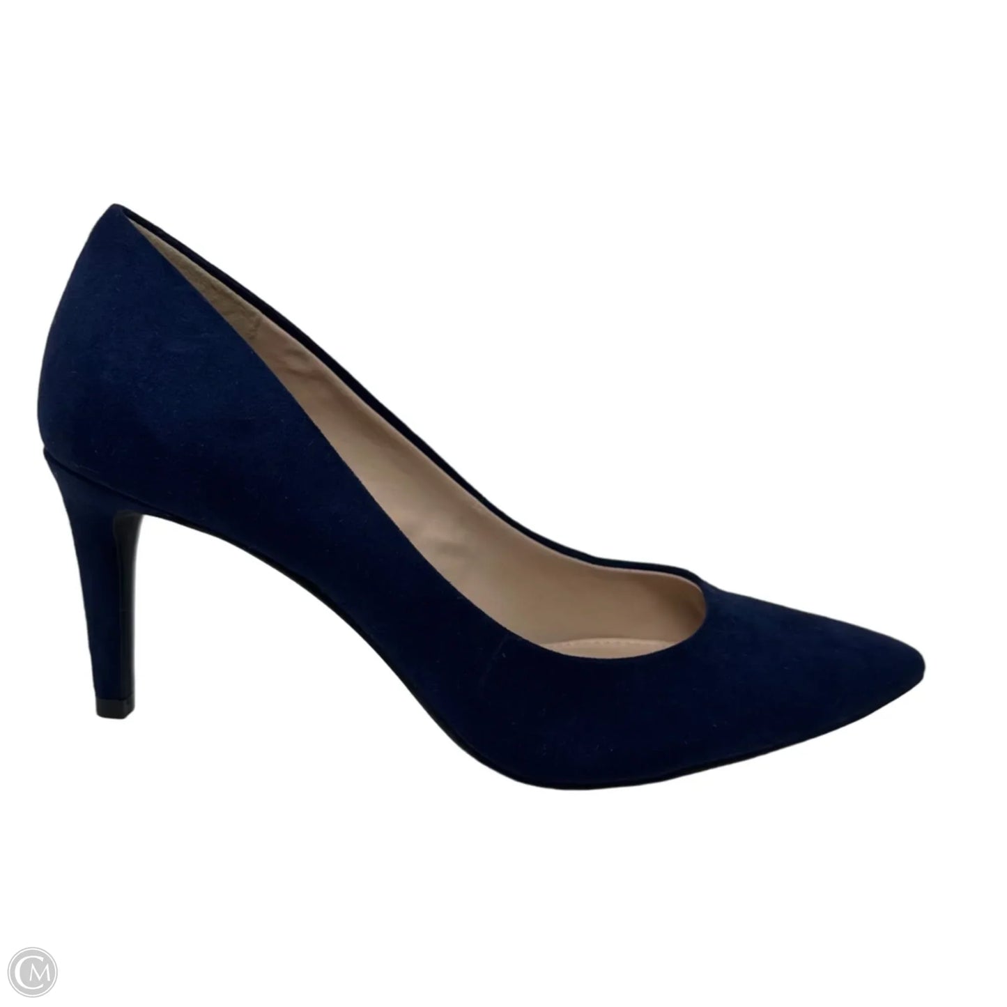 Misha Faux Suede Pumps By Kelly And Katie In Navy, Size: 7.5