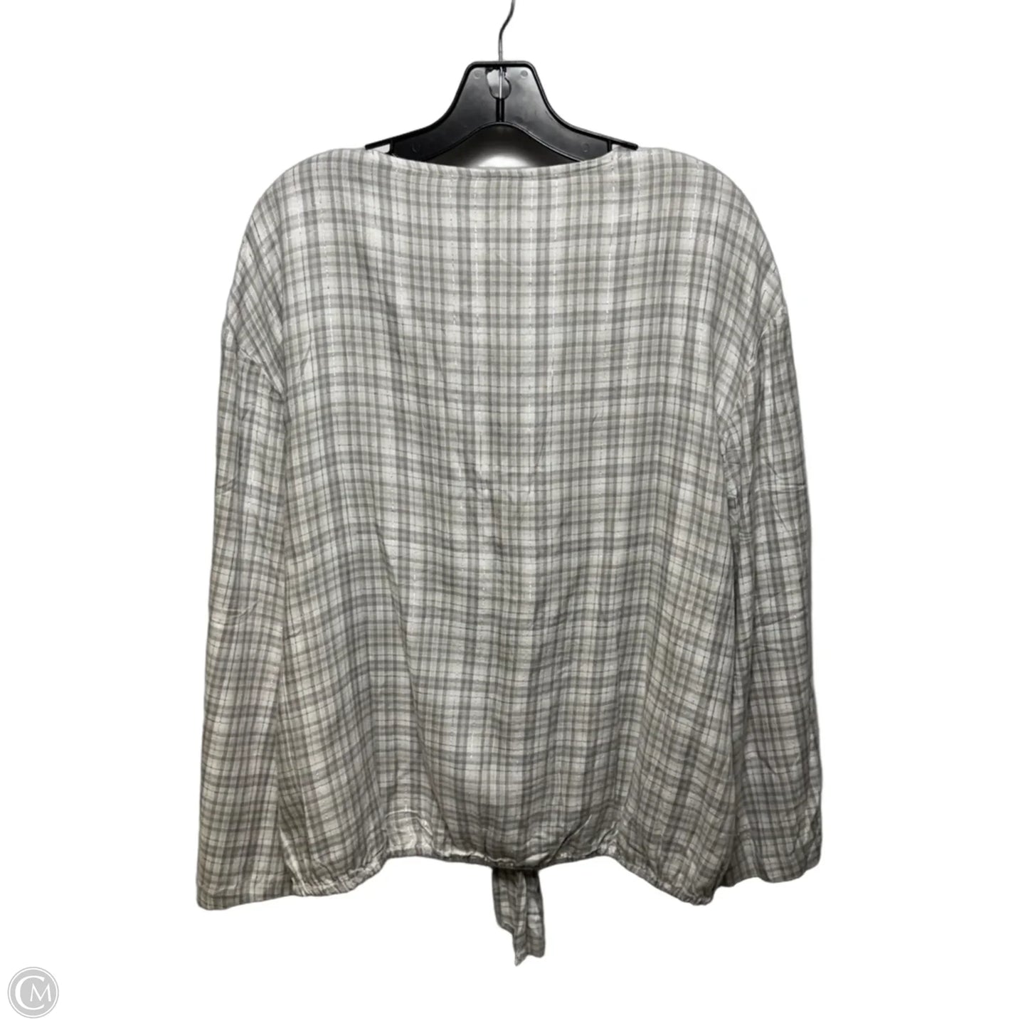Top Long Sleeve By Lane Bryant In Plaid Pattern, Size: 16
