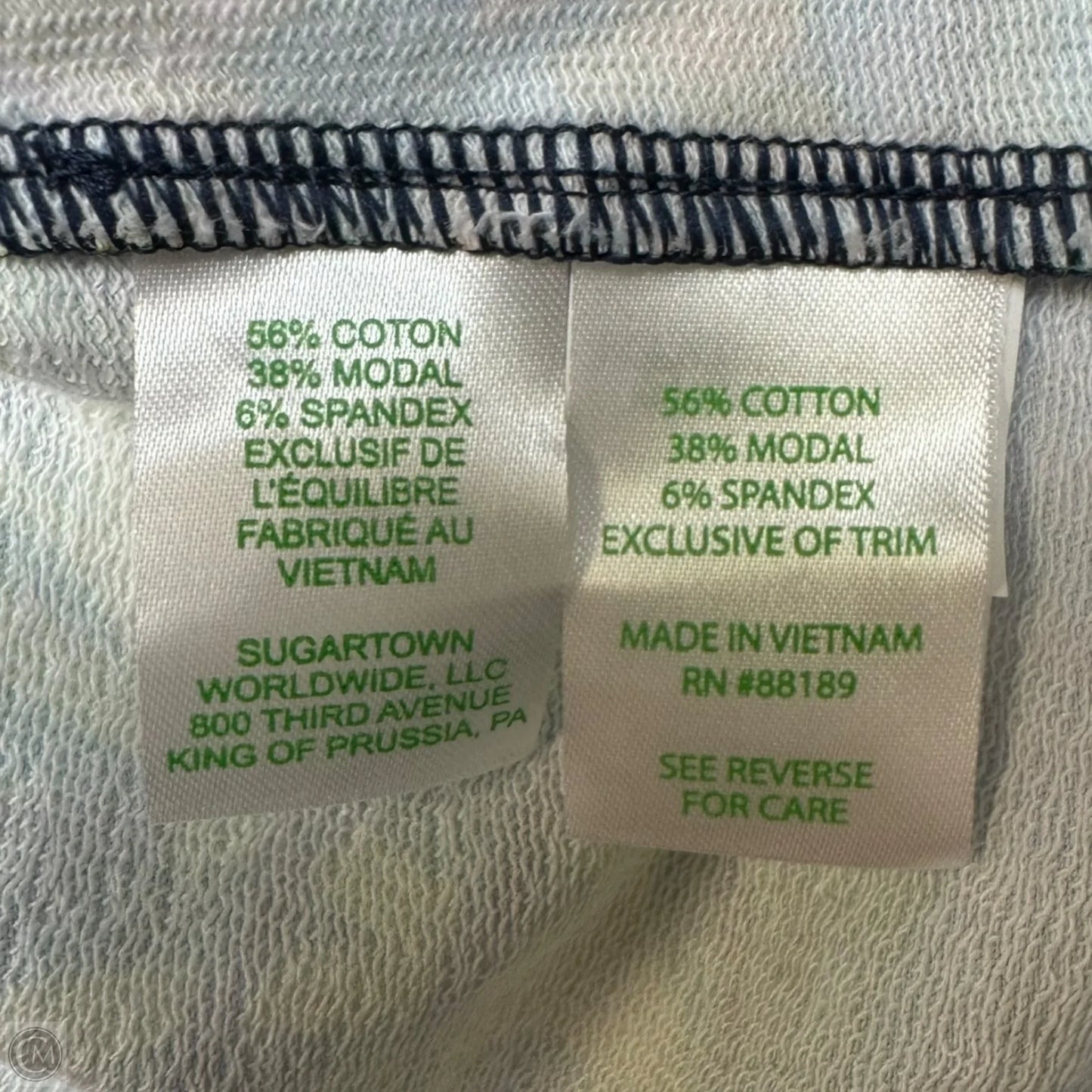 Leona UPF 50+ Zip Up Jacket Designer By Lilly Pulitzer In Tropical Print, Size: Xl