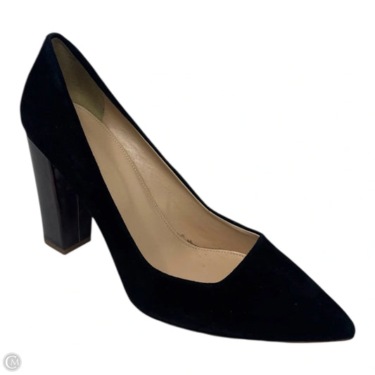 Suede Tortoiseshell Shoes Heels Block By J. Crew In Black & Brown, Size: 9.5