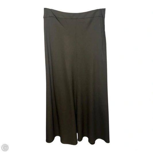 Wool A Line Skirt By Eileen Fisher In Green, Size: XS
