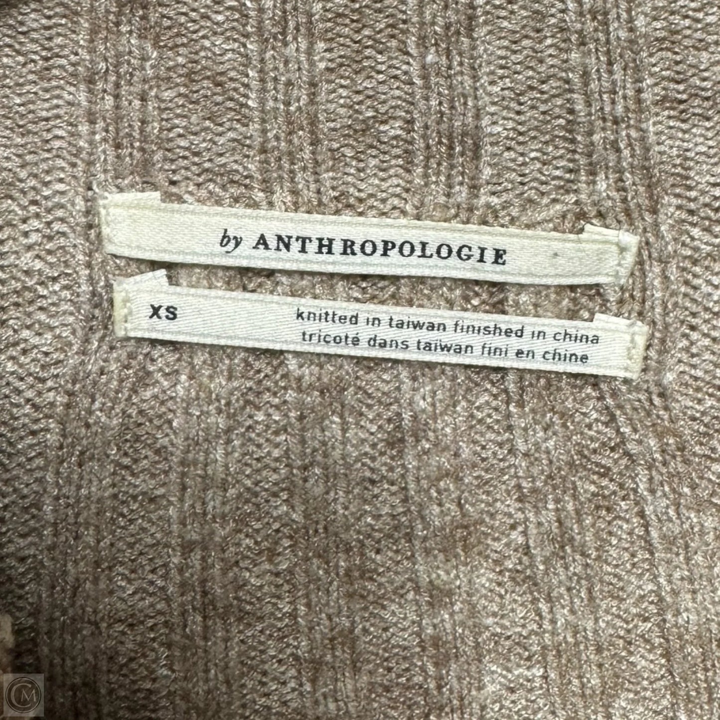 Sweater By Anthropologie In Tan, Size: Xs