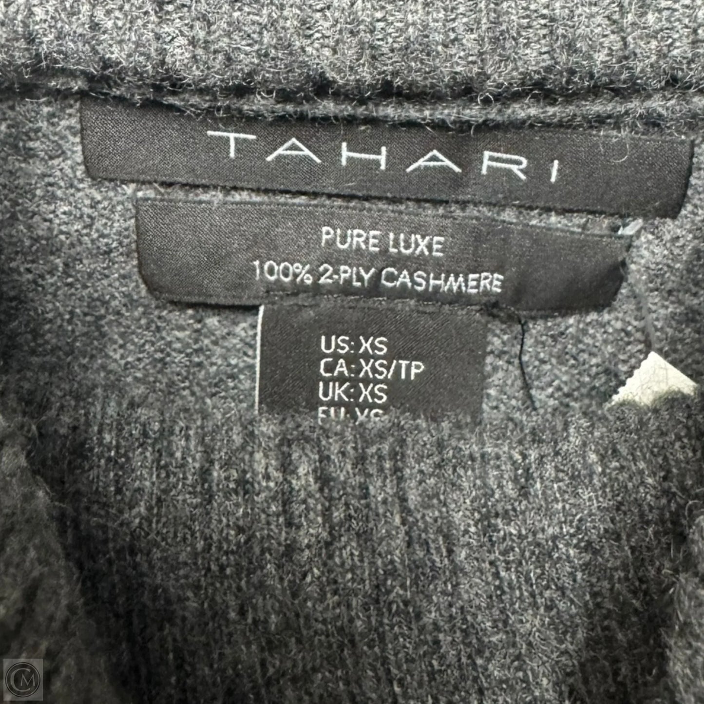 Sweater Cashmere By Tahari In Grey, Size: Xs
