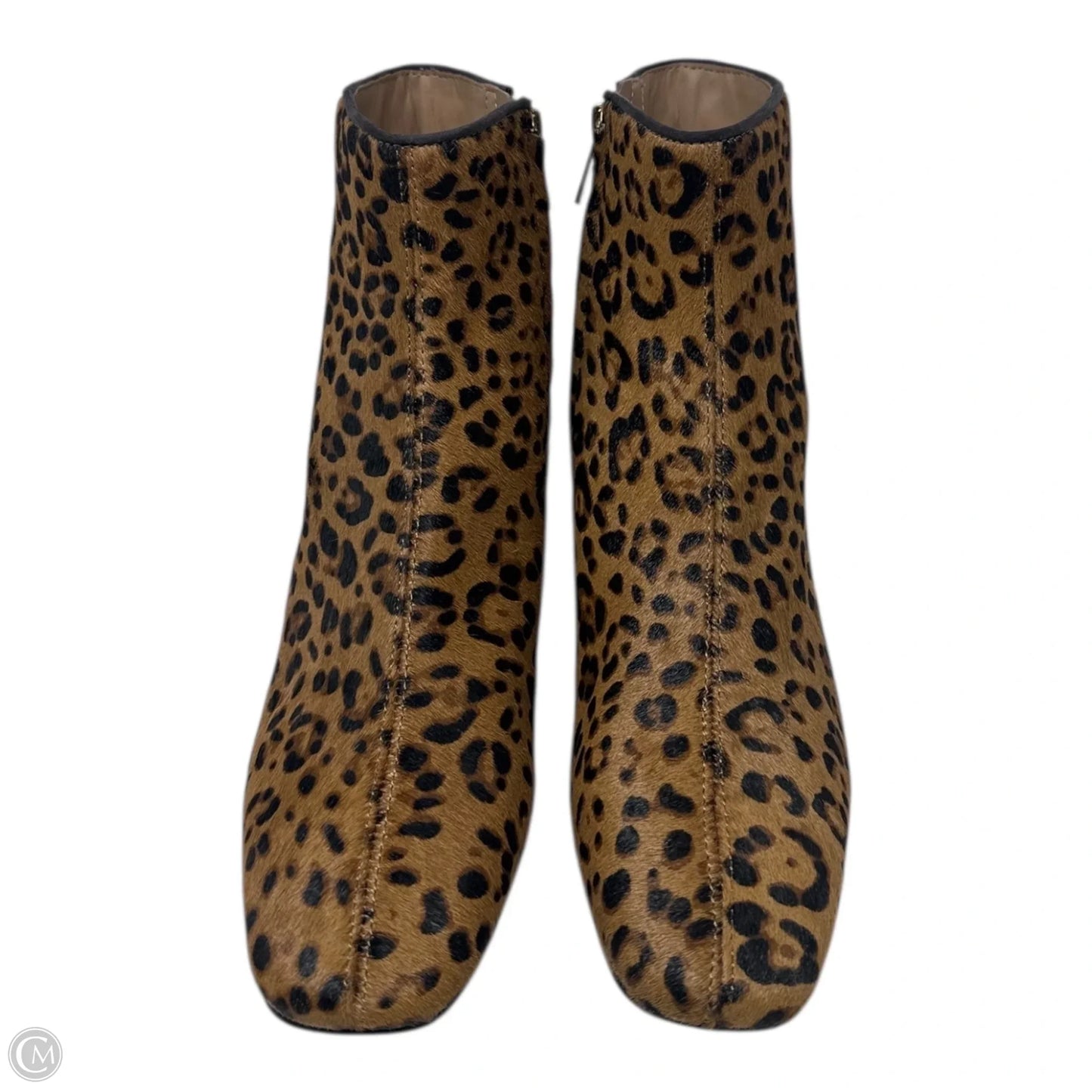 Paige Calfhair Boots Ankle Heels By Sam Edelman In Animal Print, Size: 7