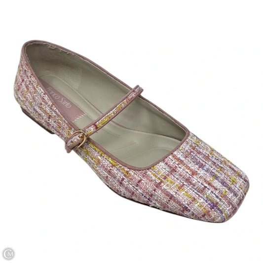 Tweed Shoes Flats By Franco Sarto In Pink, Size: 7