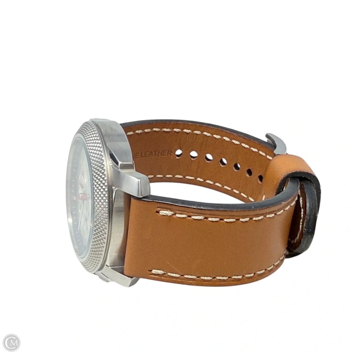 Machine Chronograph FS5063 Leather Strap Watch By Fossil