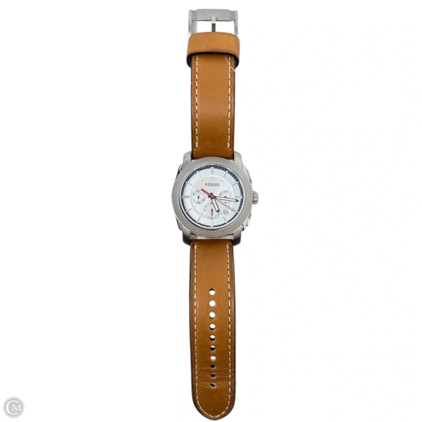 Machine Chronograph FS5063 Leather Strap Watch By Fossil