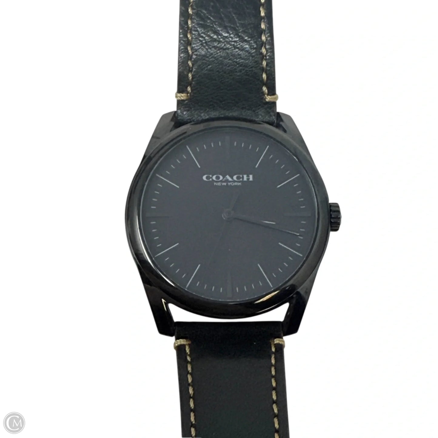 Preston Black Dial Watch By Coach