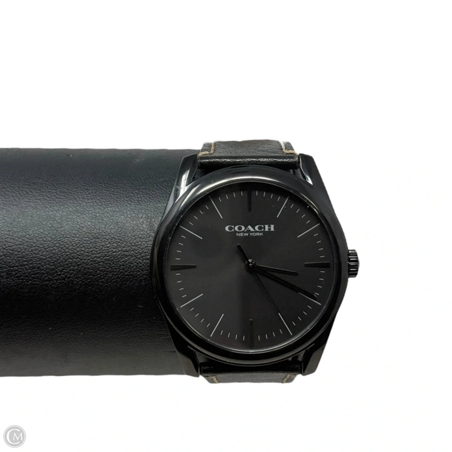 Preston Black Dial Watch By Coach
