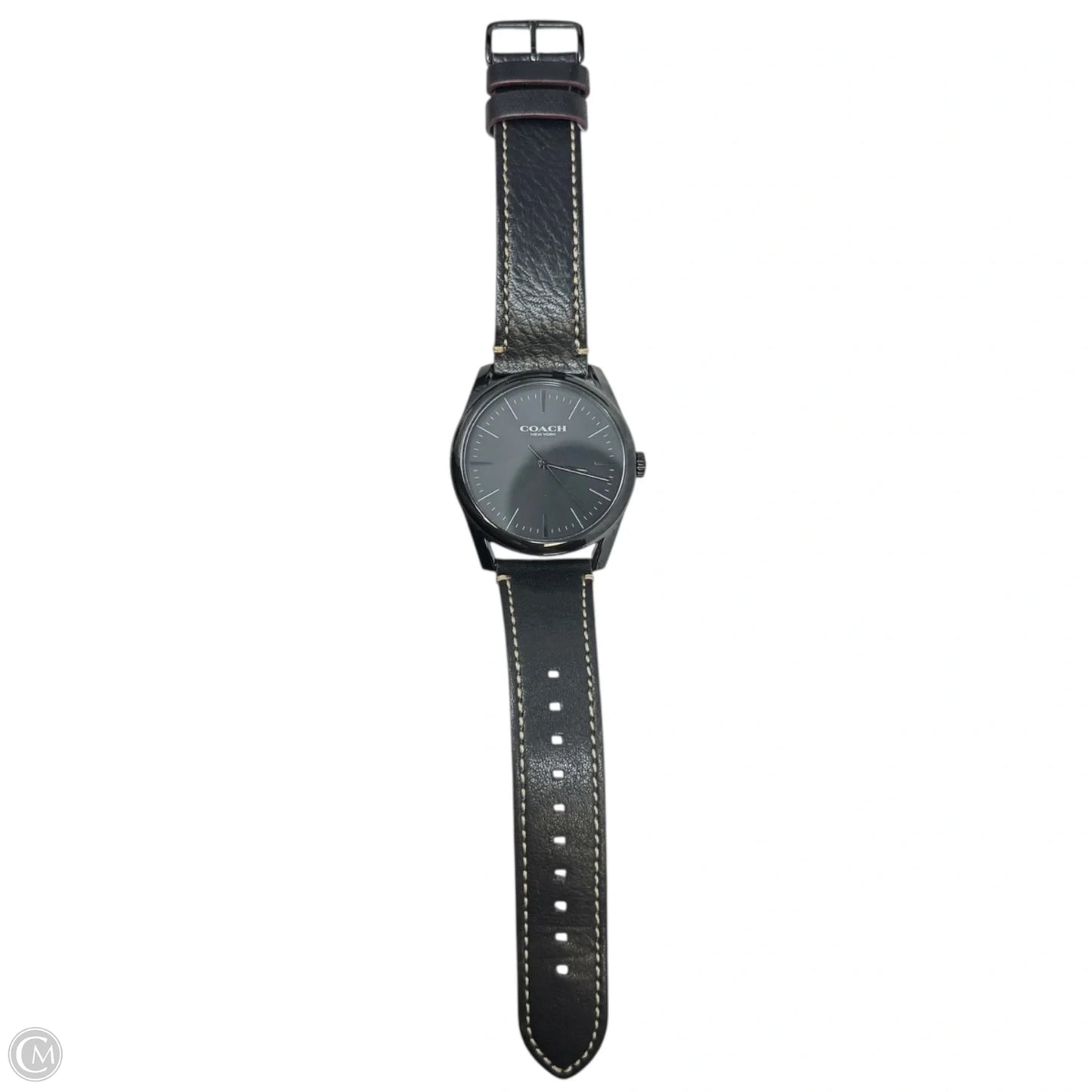 Preston Black Dial Watch By Coach