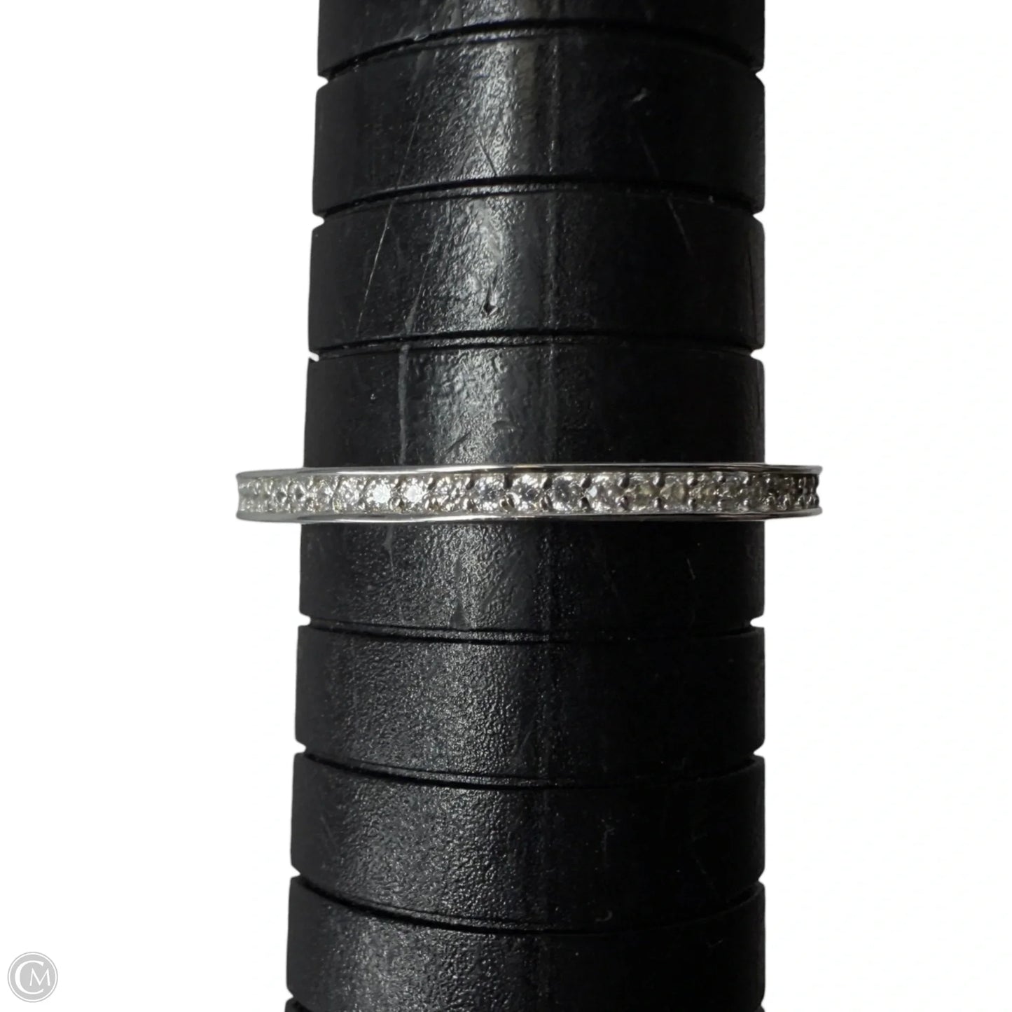 Sterling Silver & CZ Eternity Band Ring, Size: 8