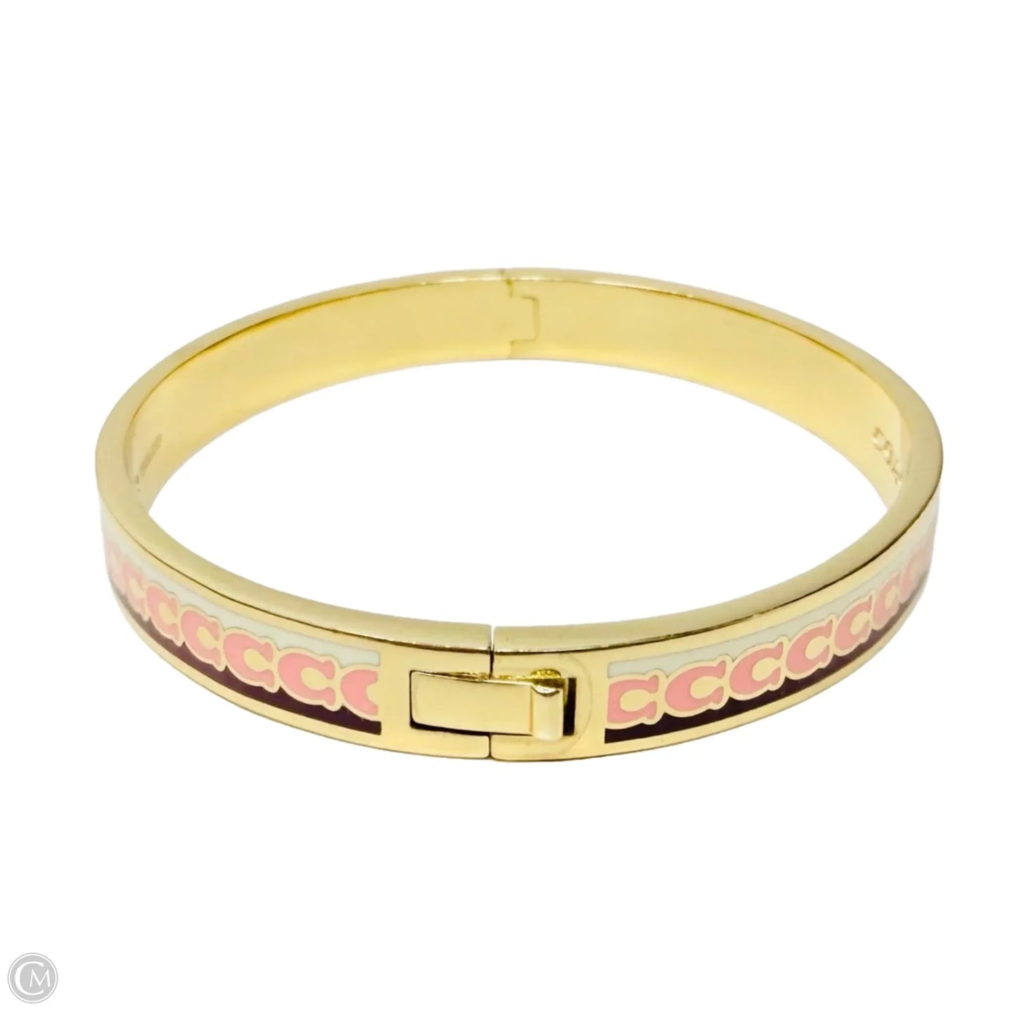 6 MM Signature Enamel Bangle Bracelet Designer By Coach