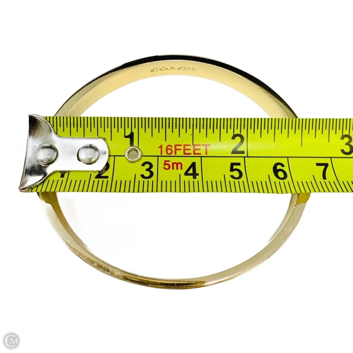 6 MM Signature Enamel Bangle Bracelet Designer By Coach
