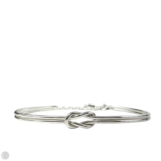 ItalianSterling Silver Love Knot Bangle Bracelet By Dyadema Italy