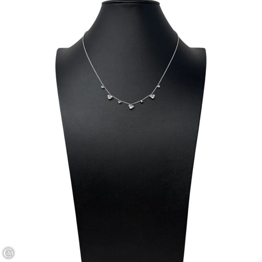 Haven Heart Choker Necklace in White Cubic Zirconia, Rhodium-Plated By Kendra Scott