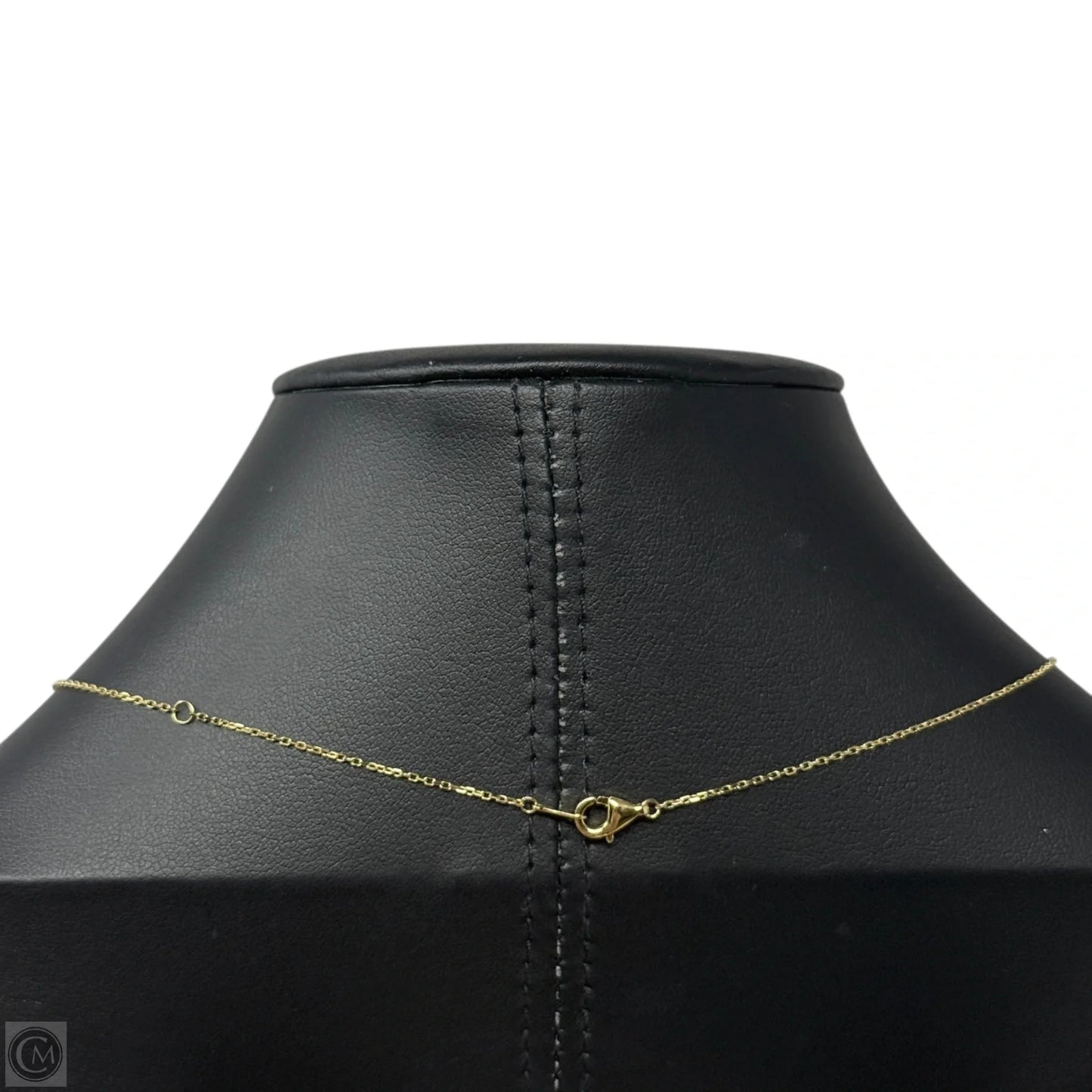 Gold Over Sterling Silver Mother Of Pearl Pavé Clover Necklace