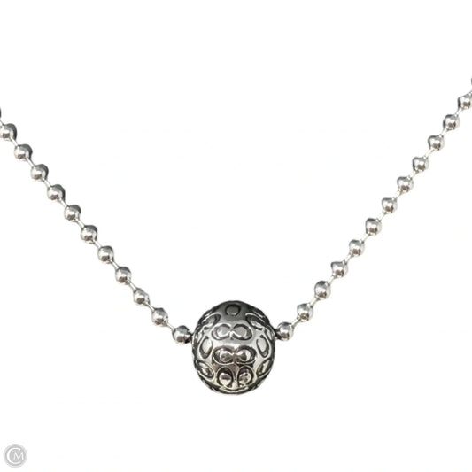 Signature Quilted Orb Necklace Designer By Coach
