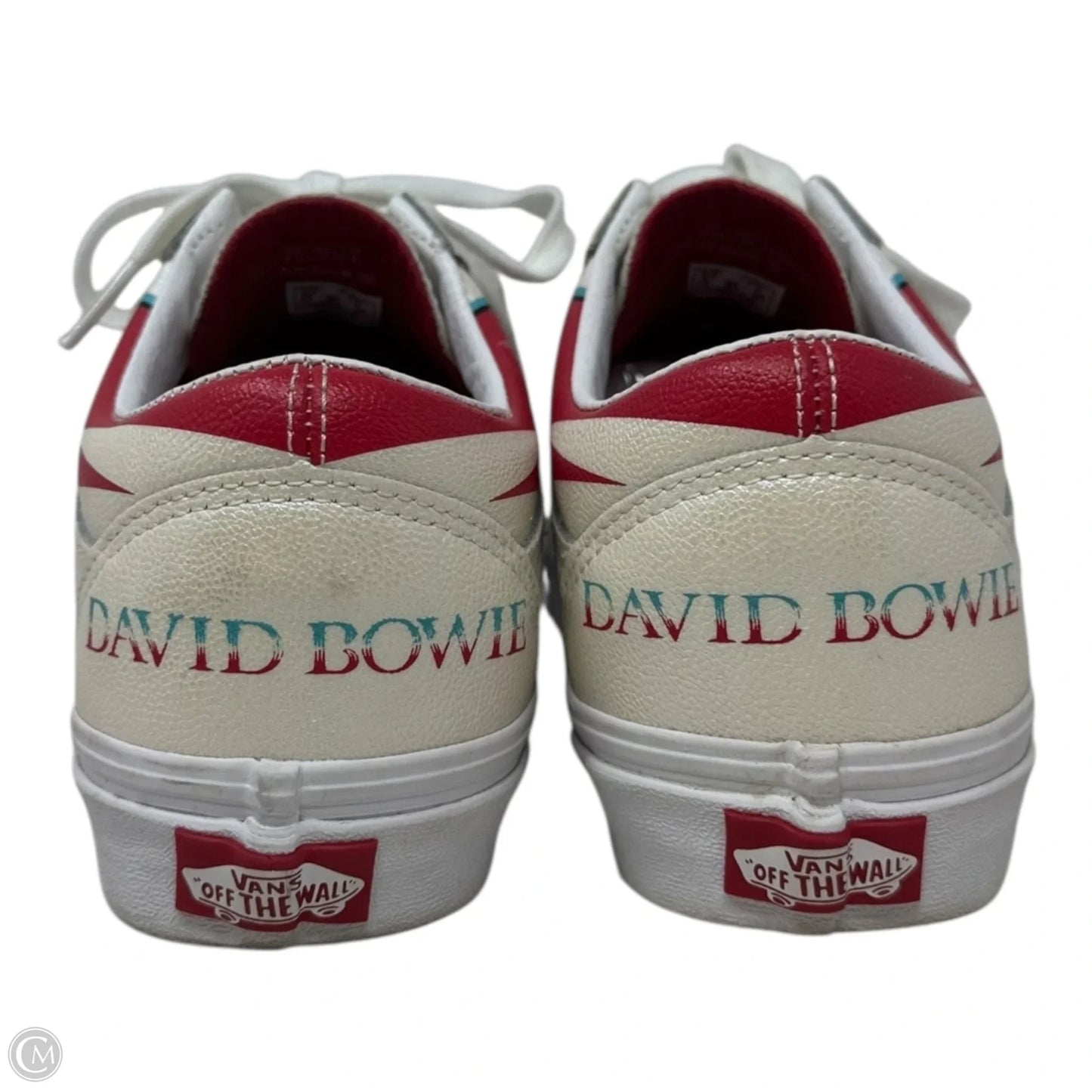 David Bowie Shoes Sneakers By Vans In Cream & Red, Size: 7.5