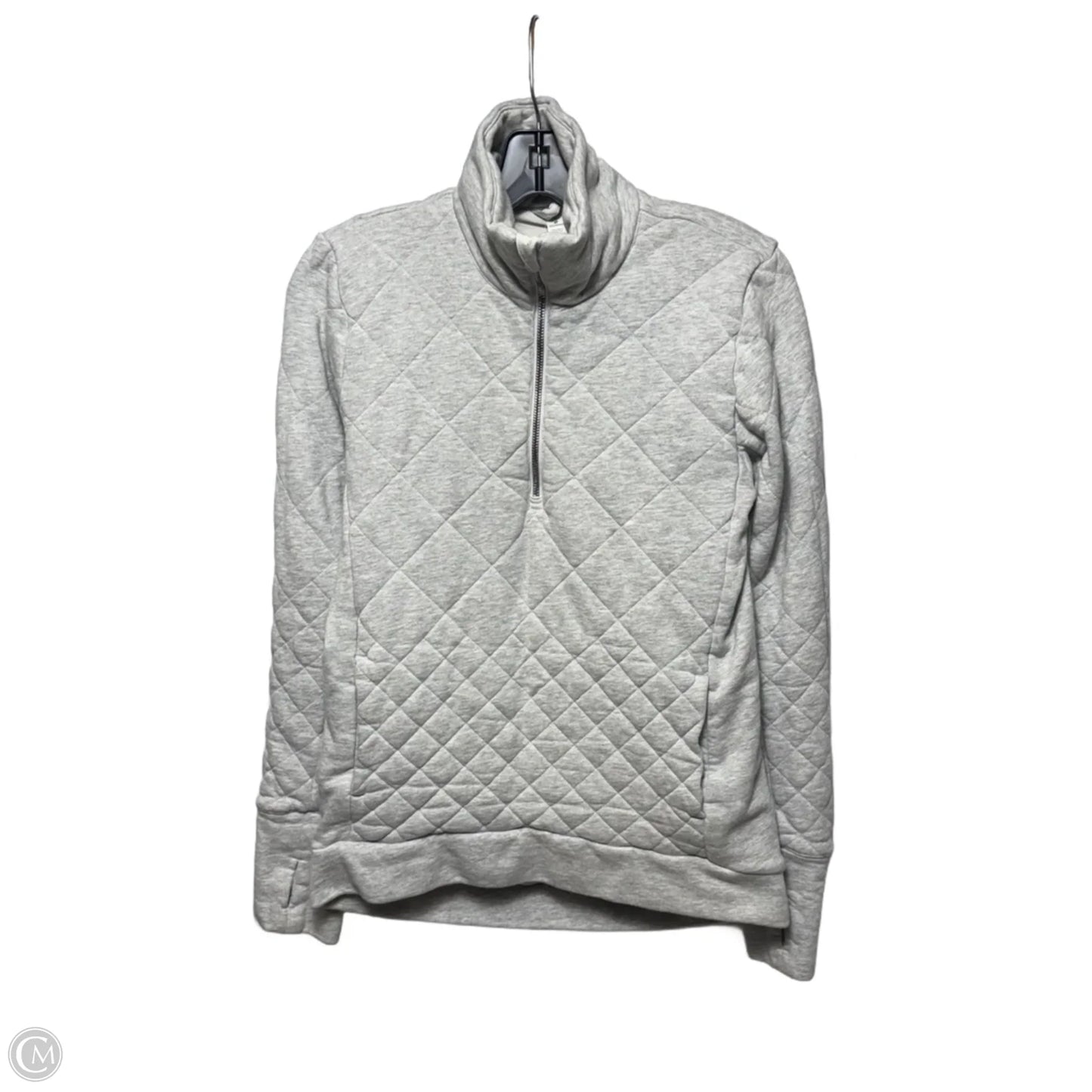 Athletic Jacket By Lululemon In Grey, Size: 4