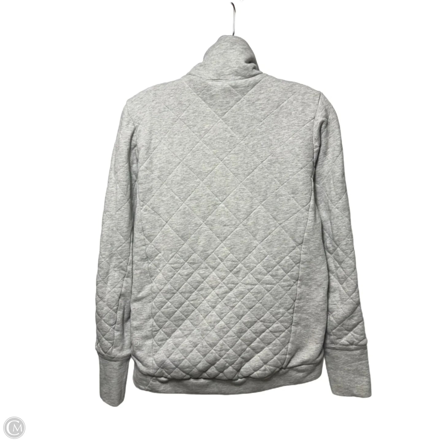 Athletic Jacket By Lululemon In Grey, Size: 4