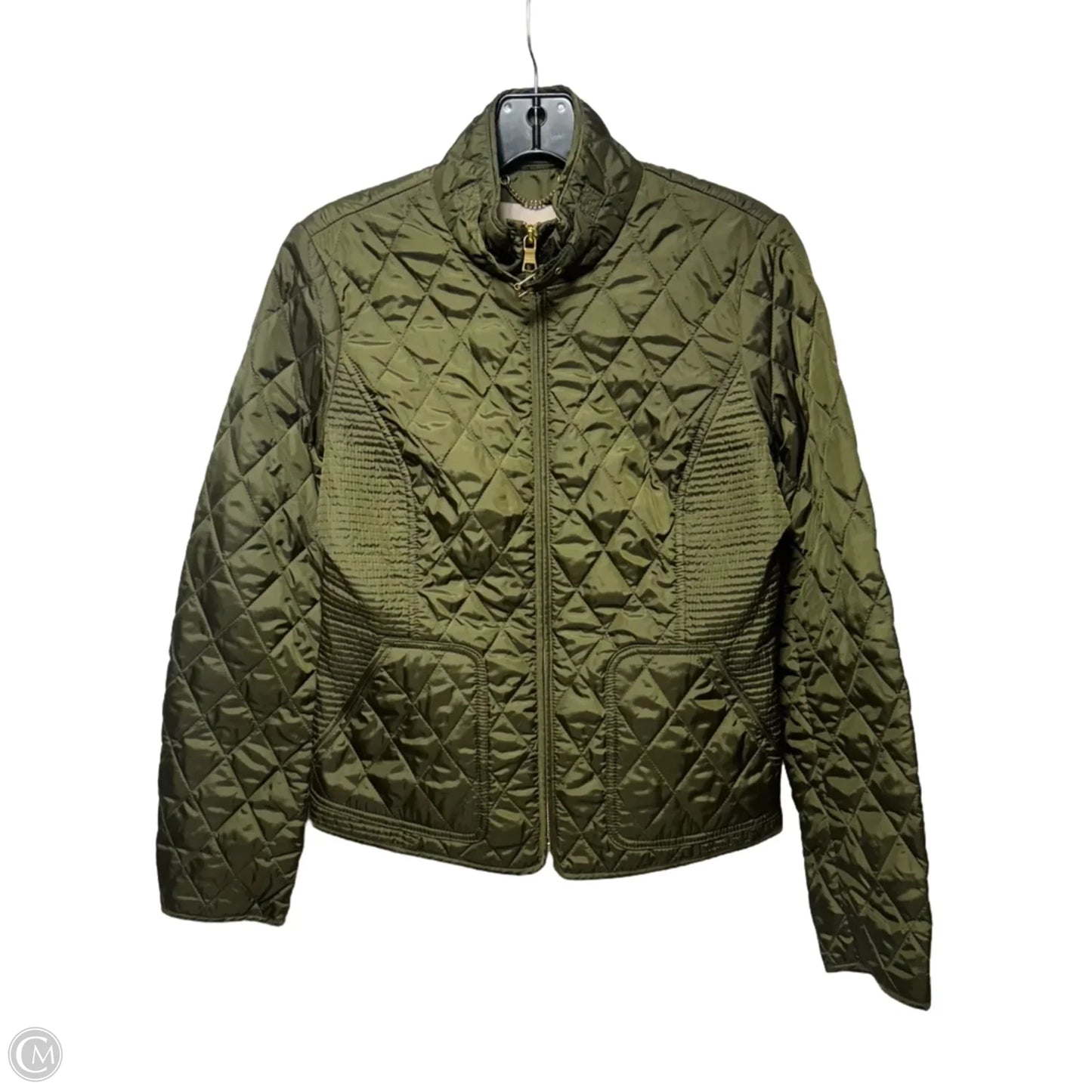 Jacket Puffer & Quilted By Banana Republic In Green, Size: S