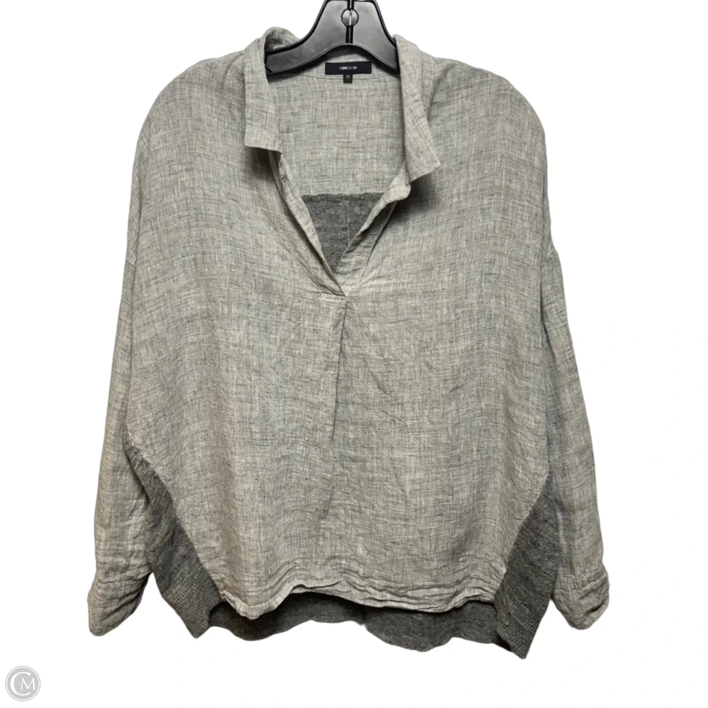 Top Long Sleeve By Comme Ça Ism In Grey, Size: M (11)
