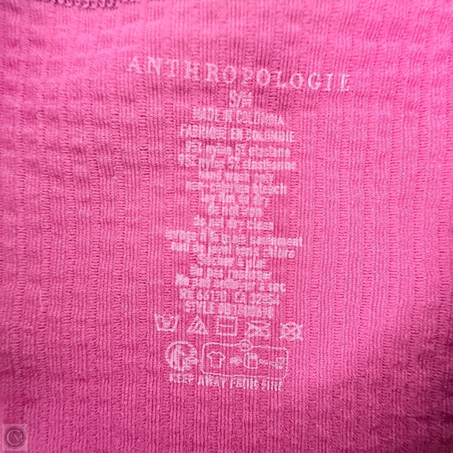 Top Sleeveless By Anthropologie In Pink, Size: S