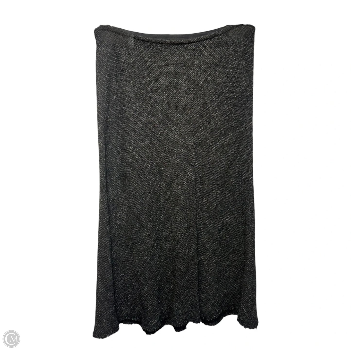 Knit Skirt Midi By Eileen Fisher In Grey, Size: L