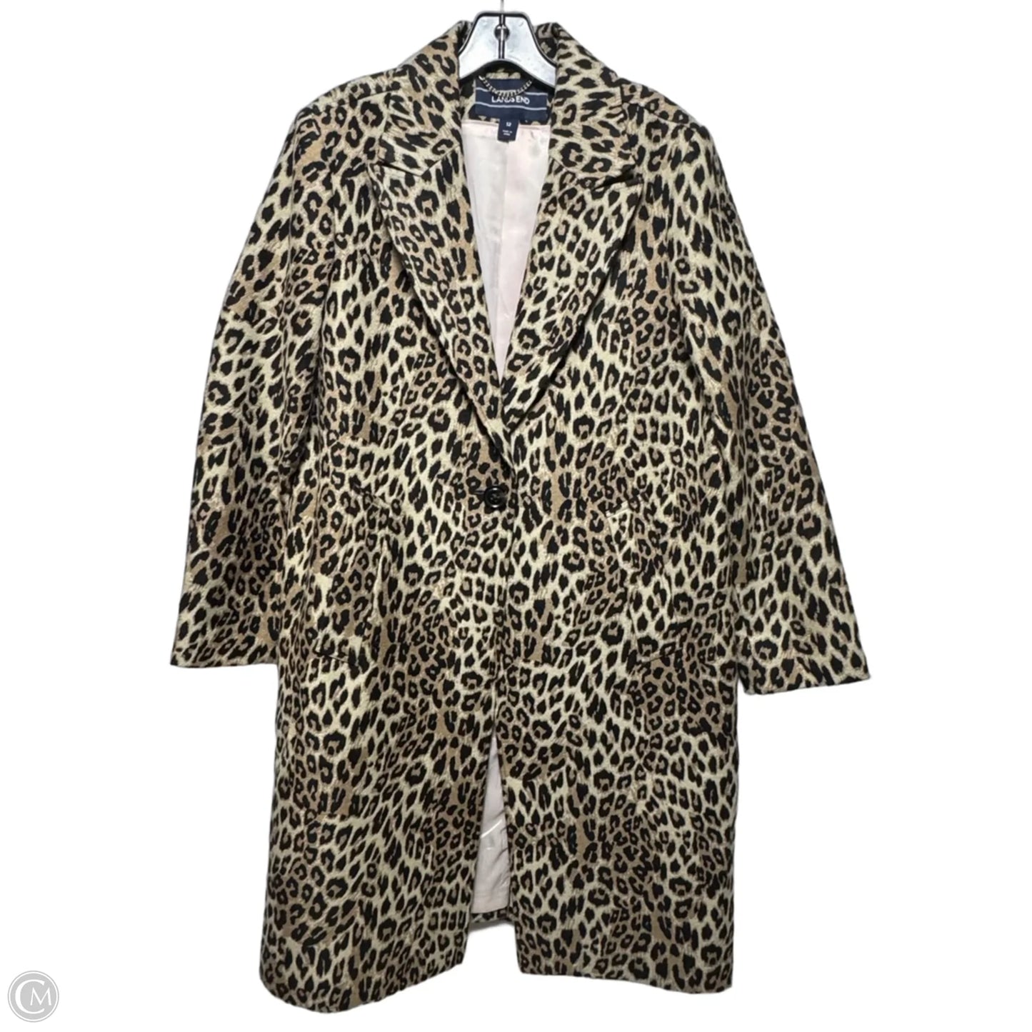 Coat Other By Lands End In Animal Print, Size: 12