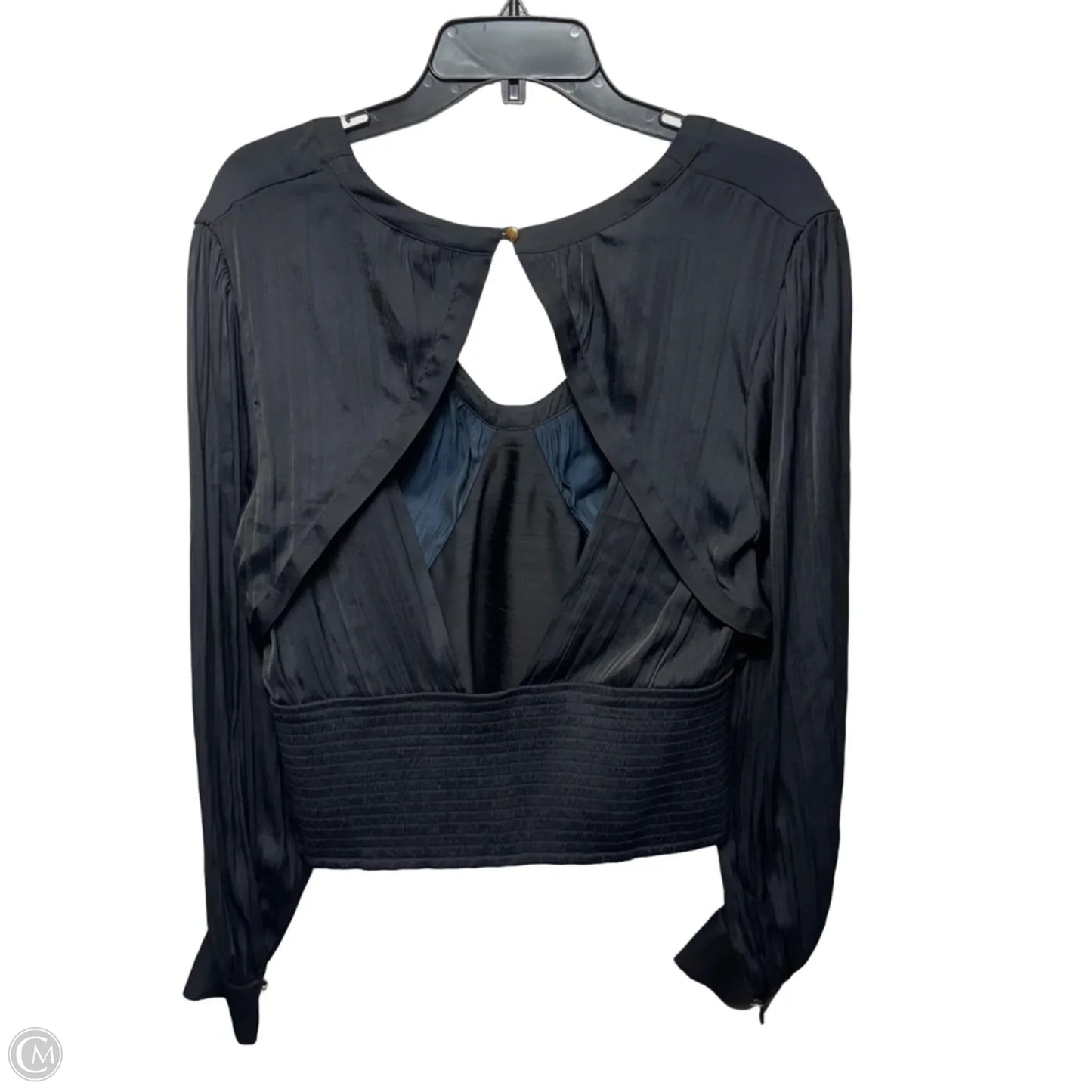 Top Long Sleeve By Anthropologie In Black, Size: L