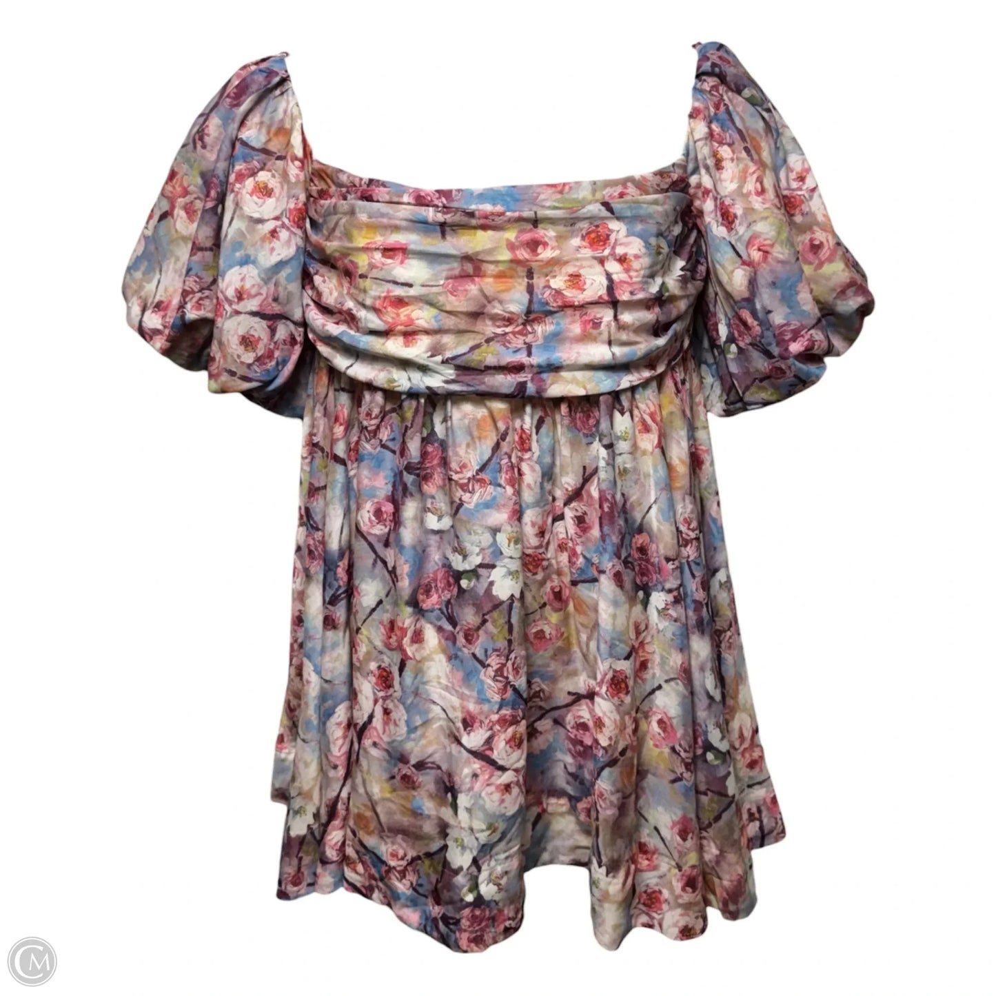 Kali Tuck Off Shoulder Mini Dress By Bardot In Floral Print, Size: XXL