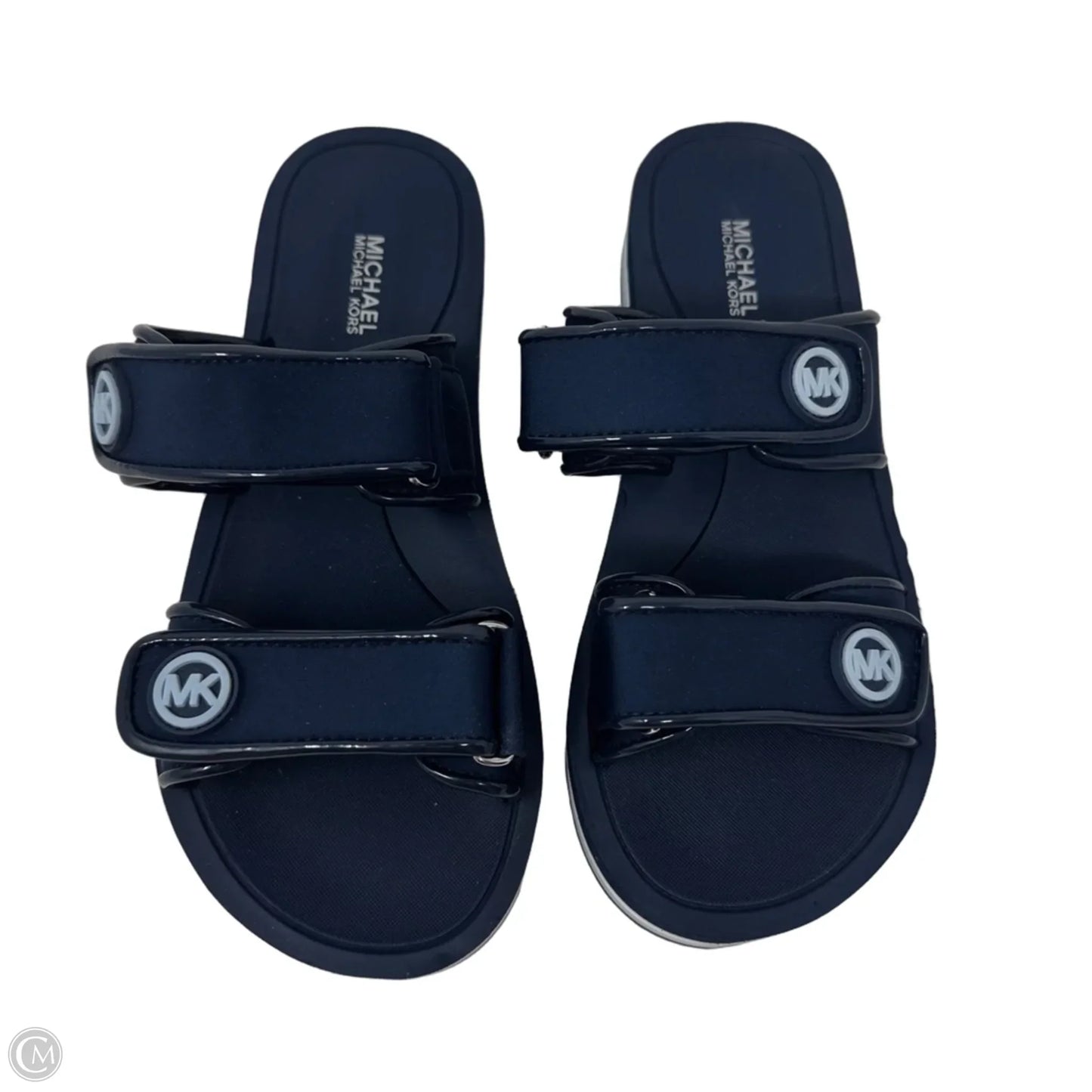 Platform Slide Sandals By Michael By Michael Kors In Navy, Size: 7