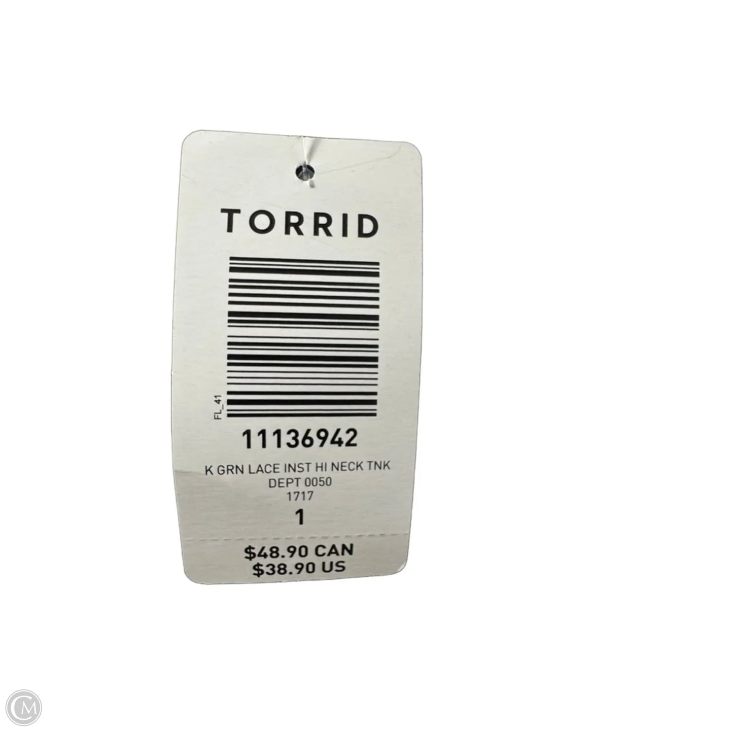 Super Soft Knit Top Sleeveless By Torrid In Green, Size: 1x
