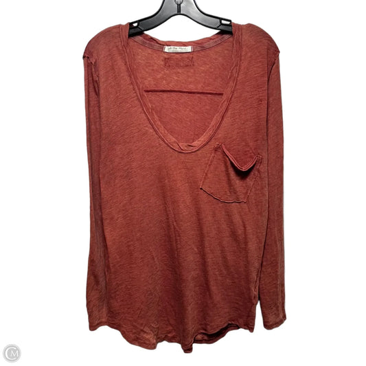 Top Long Sleeve By We The Free In Red, Size: S