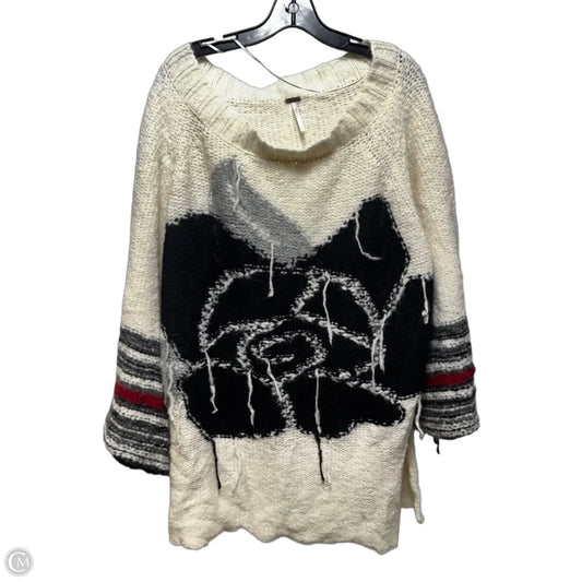 Sweater By Free People In Black & Cream, Size: Xs