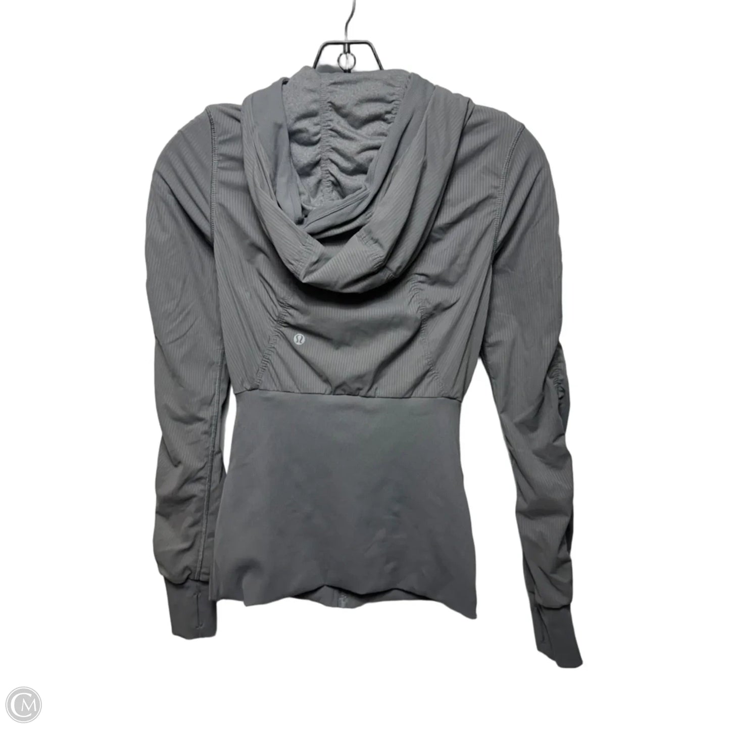 Athletic Jacket By Lululemon In Grey, Size: 4