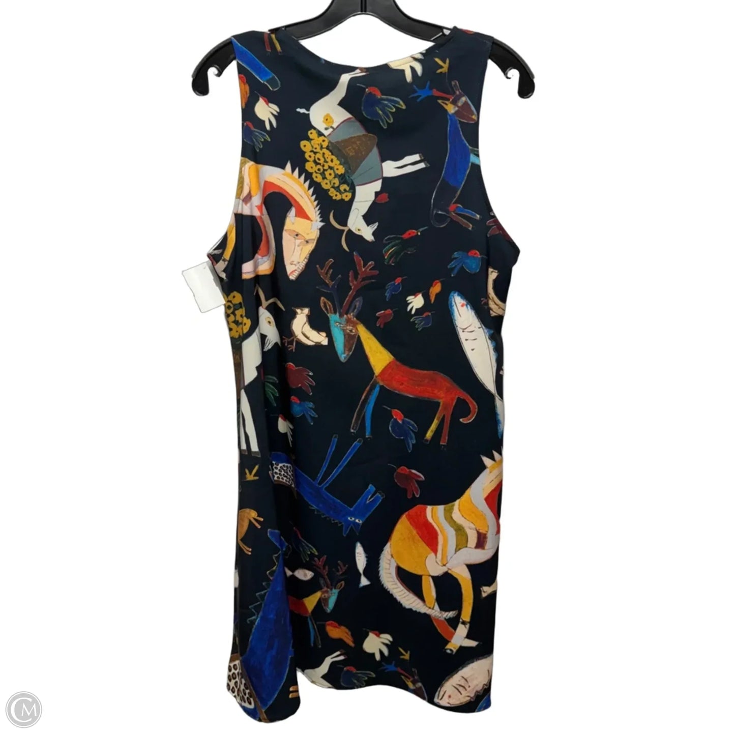 Wearable Art Dress Casual Short By Custard In Animal Print, Size: M