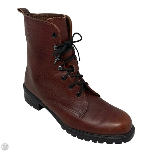 Boots Ankle Heel By Eddie Bauer In Brown, Size: 7