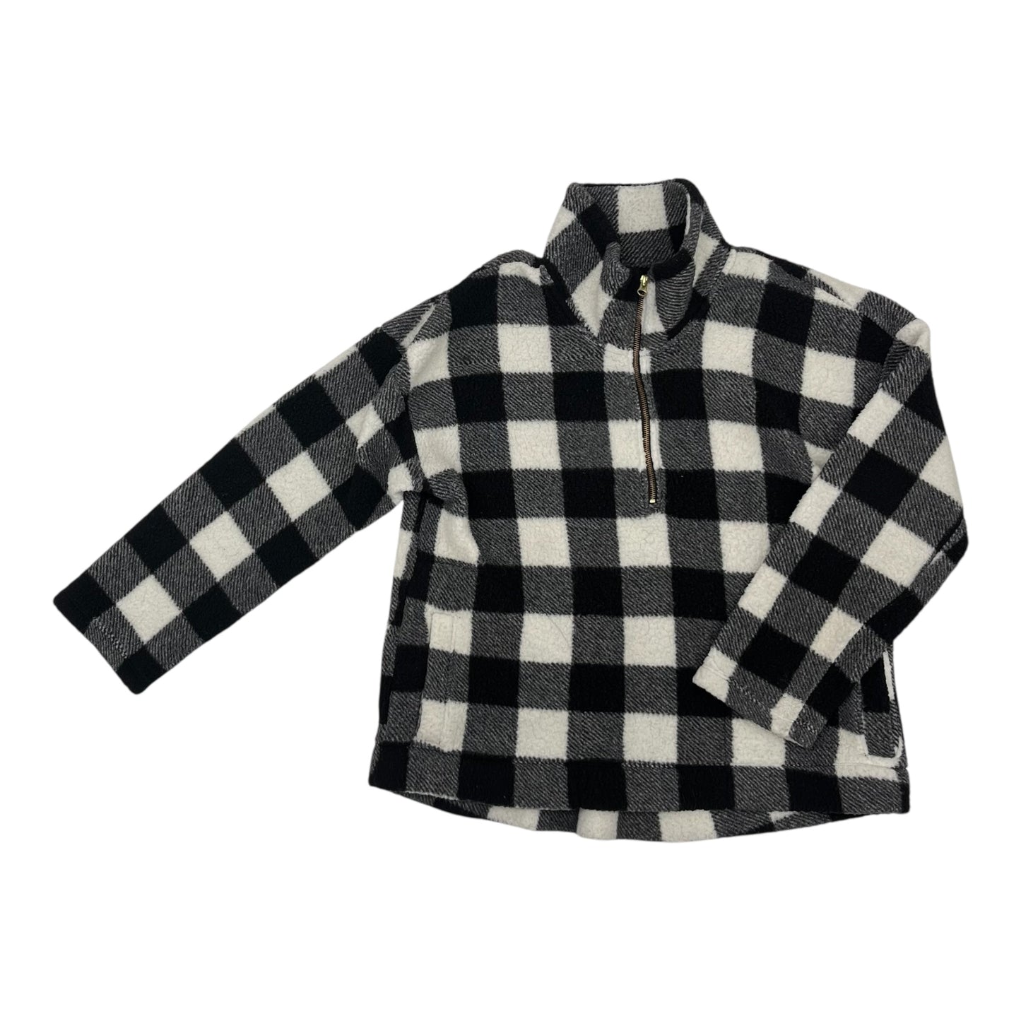 Jacket Fleece By Old Navy In Plaid Pattern, Size:Xl