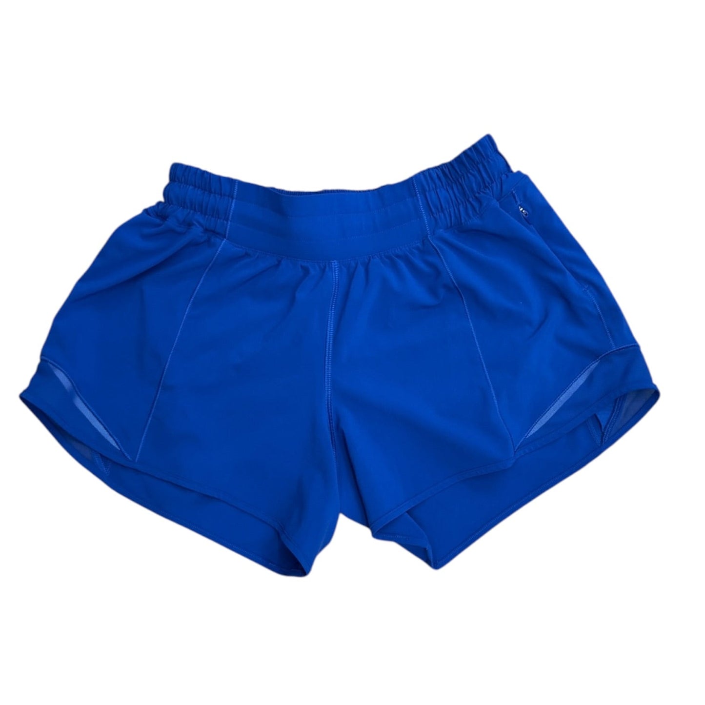 Athletic Shorts By Lululemon In Blue, Size:4