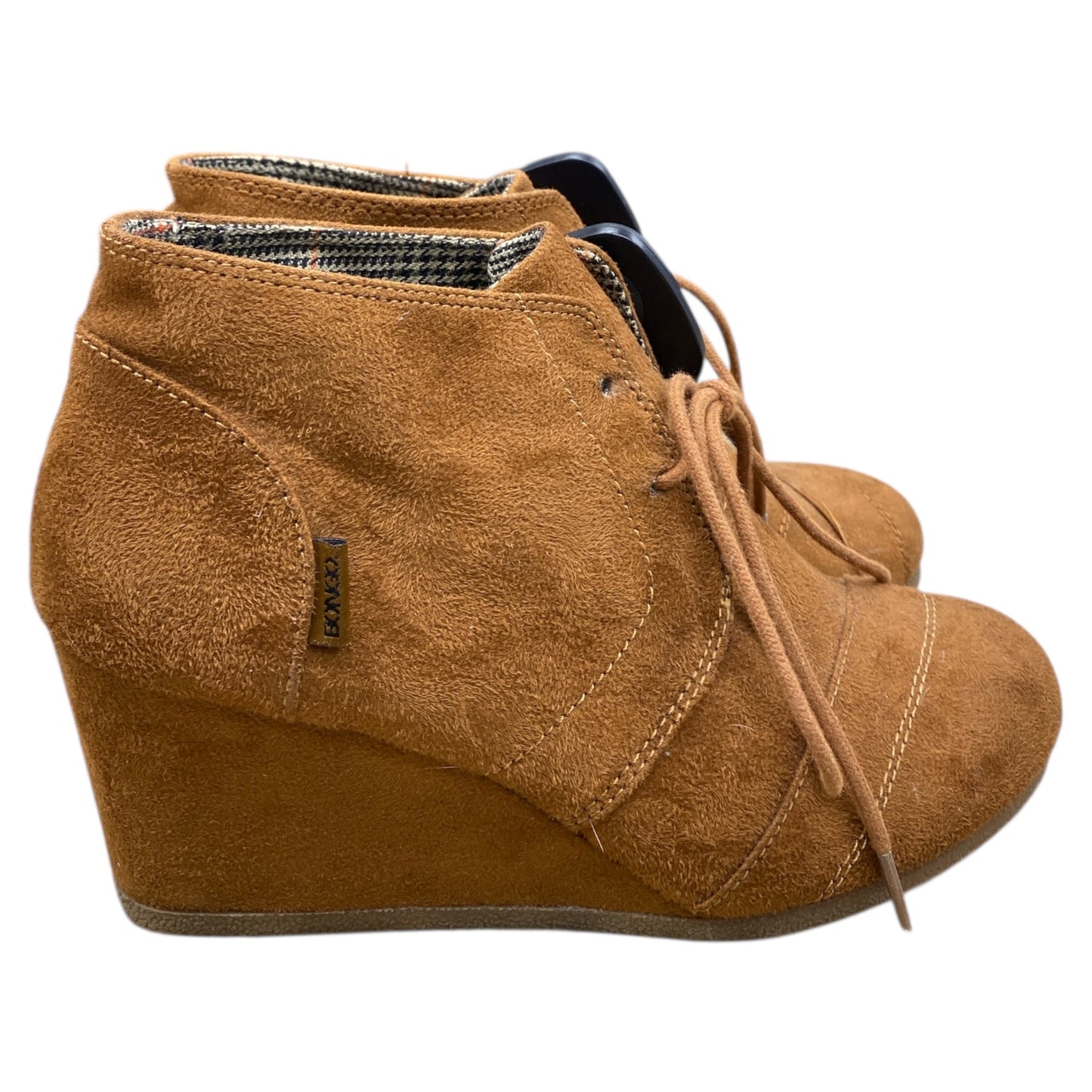 Boots Ankle Heels By Bongo In Brown, Size:7