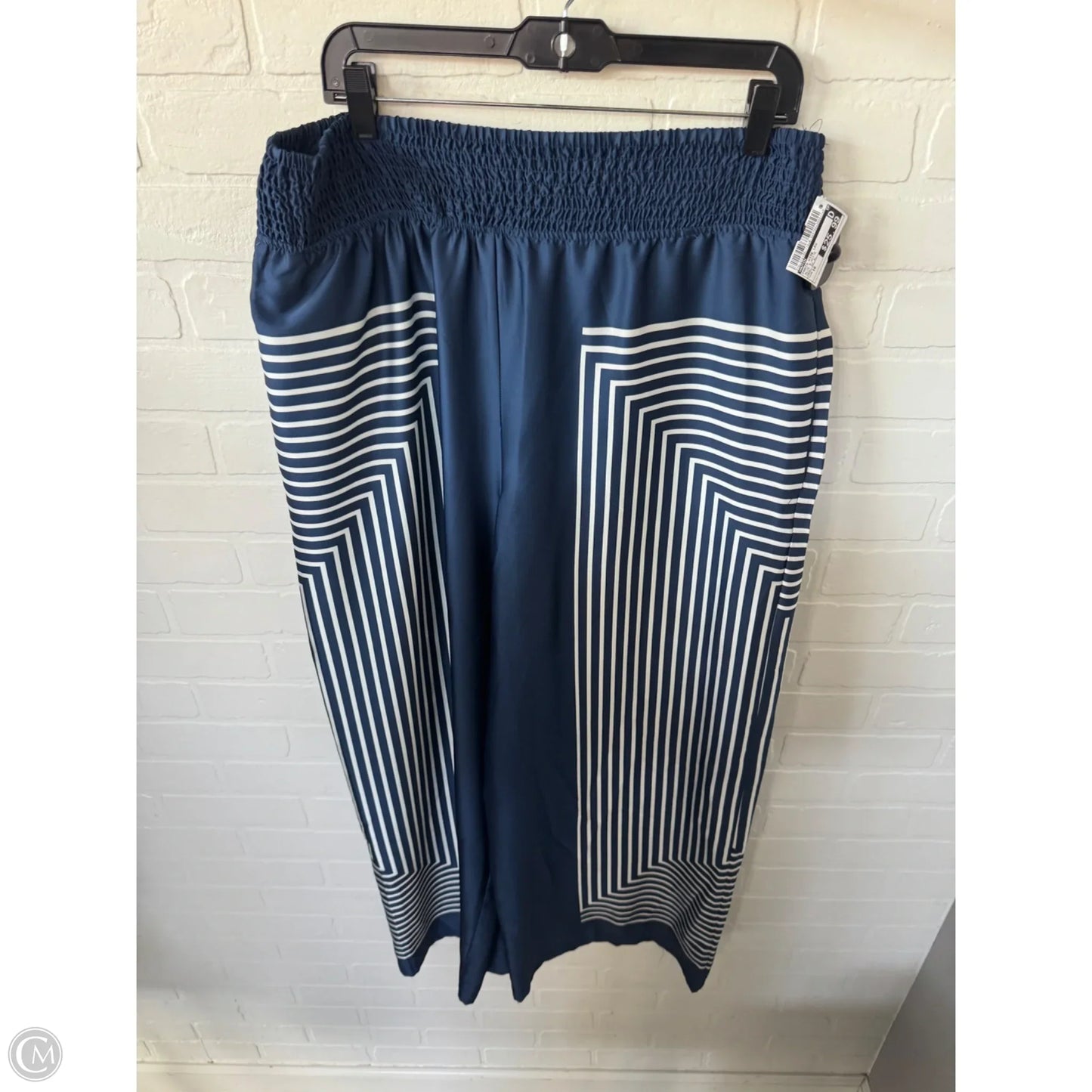 Pants Wide Leg By Hutch In Blue & White, Size: 16
