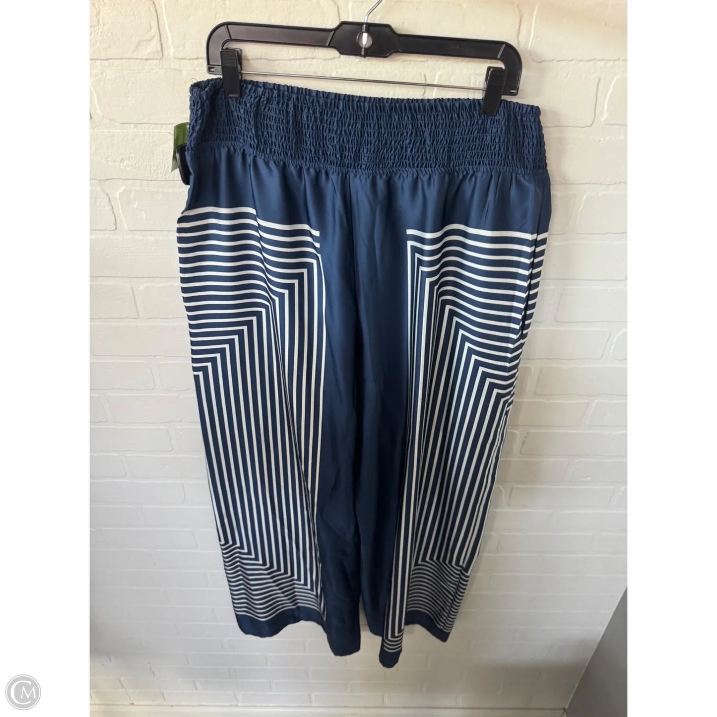 Pants Wide Leg By Hutch In Blue & White, Size: 16