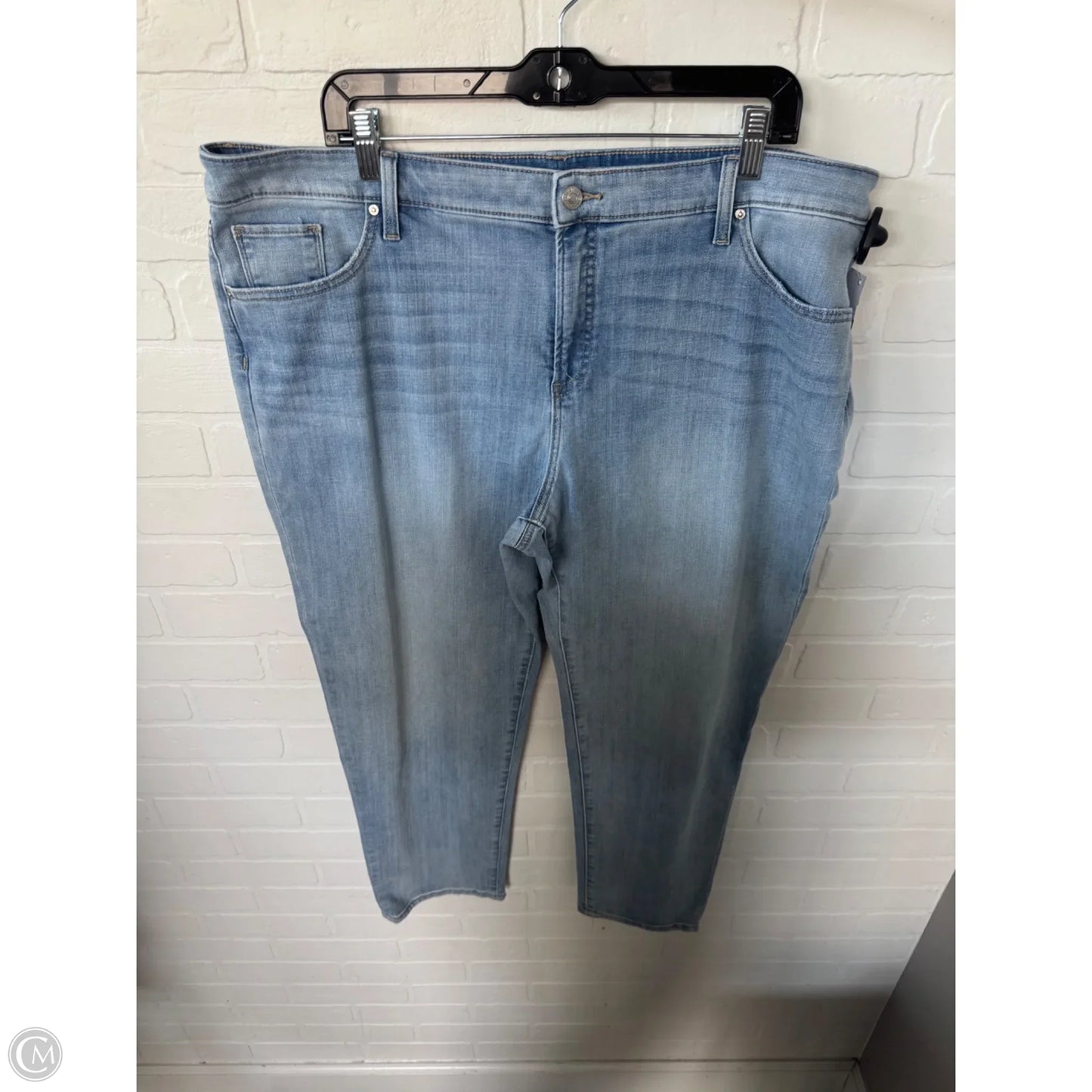 Jeans Straight By Chicos In Blue Denim, Size: 18