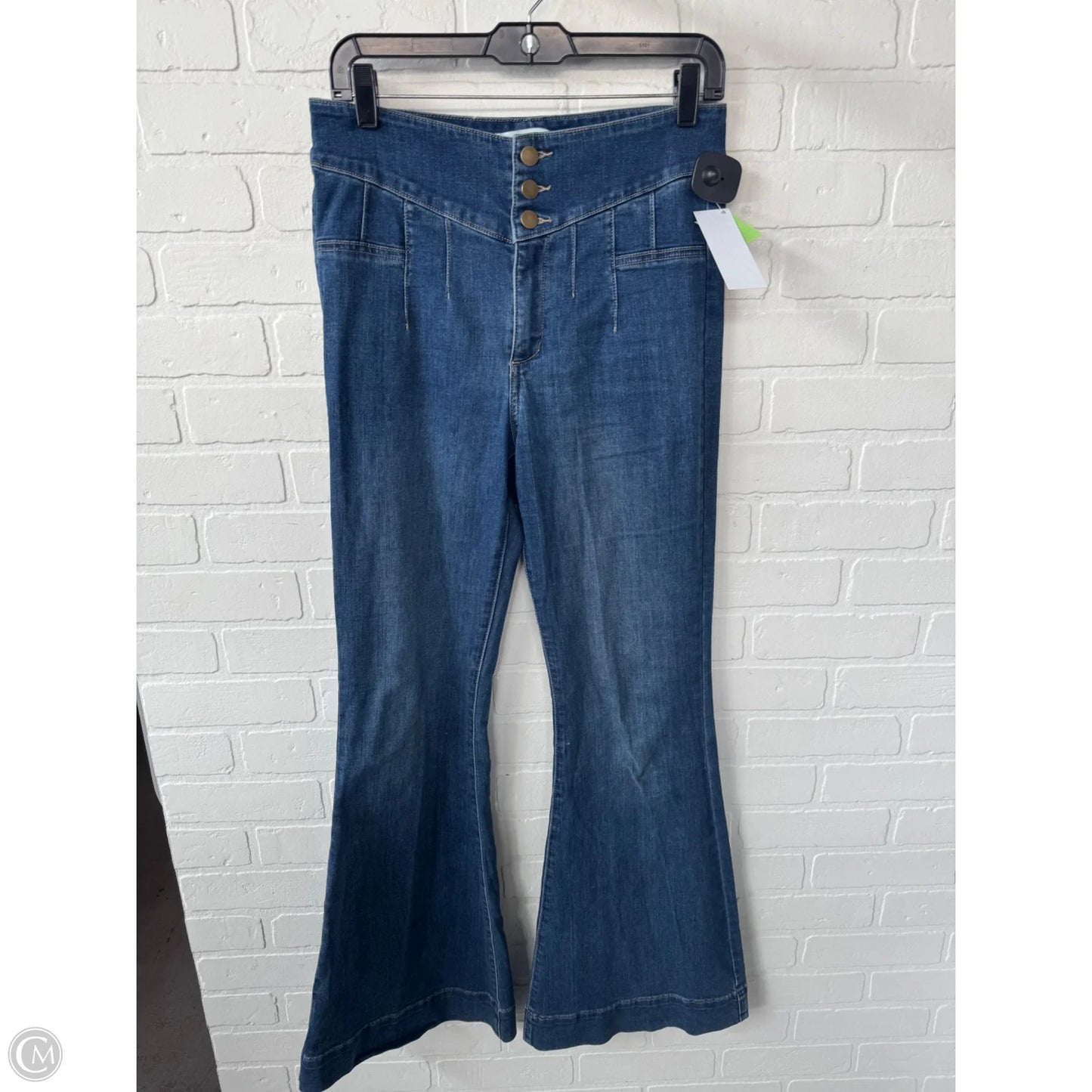 Jeans Flared By Altard State In Blue Denim, Size: 8