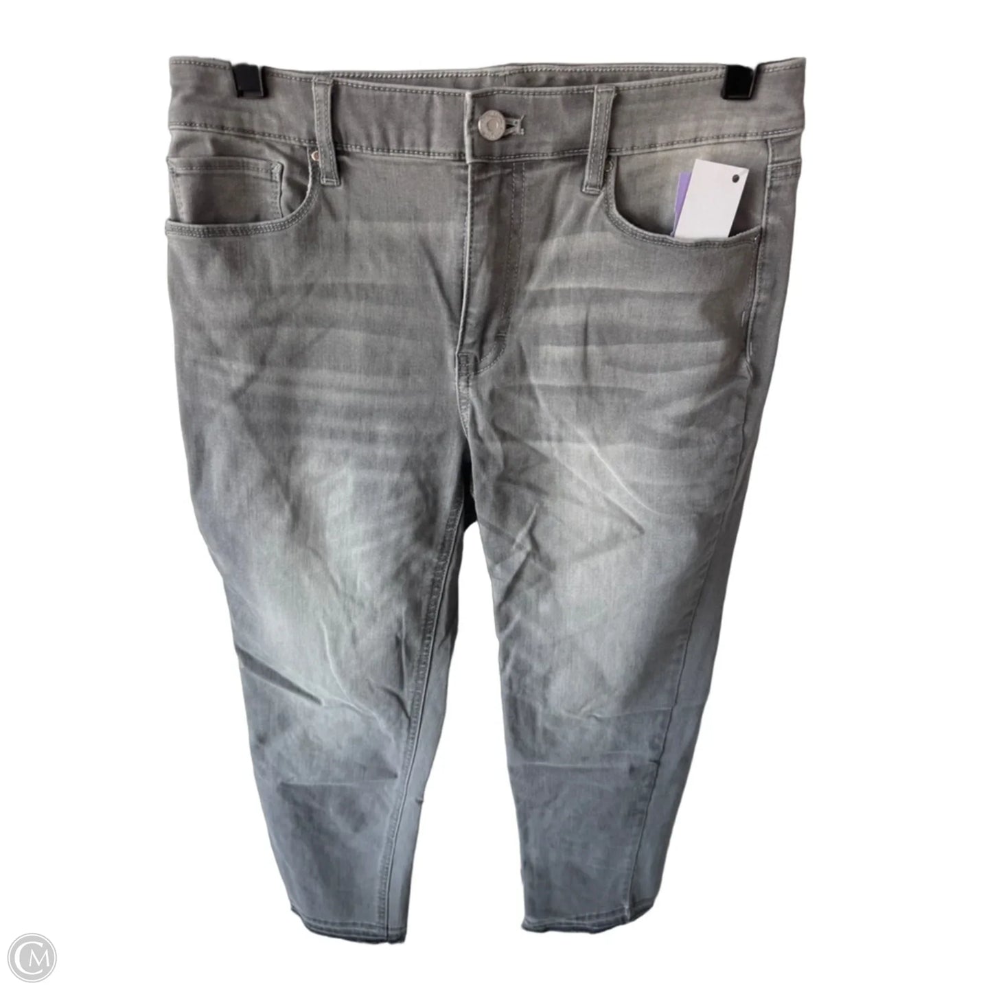 Jeans Straight By White House Black Market In Grey Denim, Size: 4