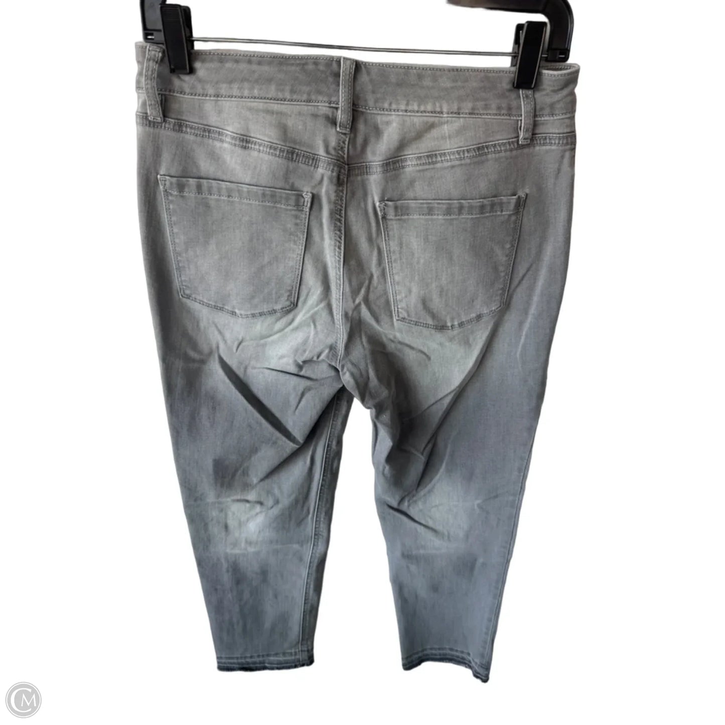 Jeans Straight By White House Black Market In Grey Denim, Size: 4