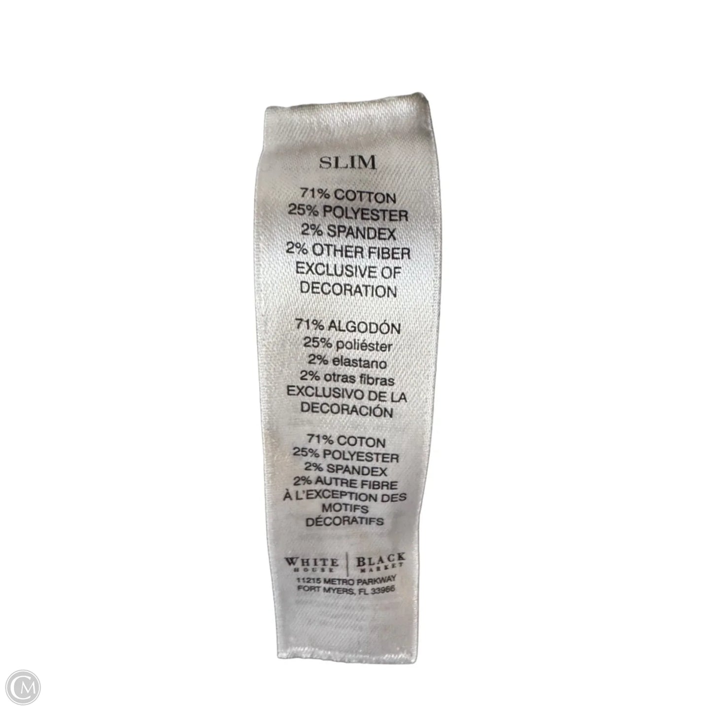 Jeans Straight By White House Black Market In Grey Denim, Size: 4