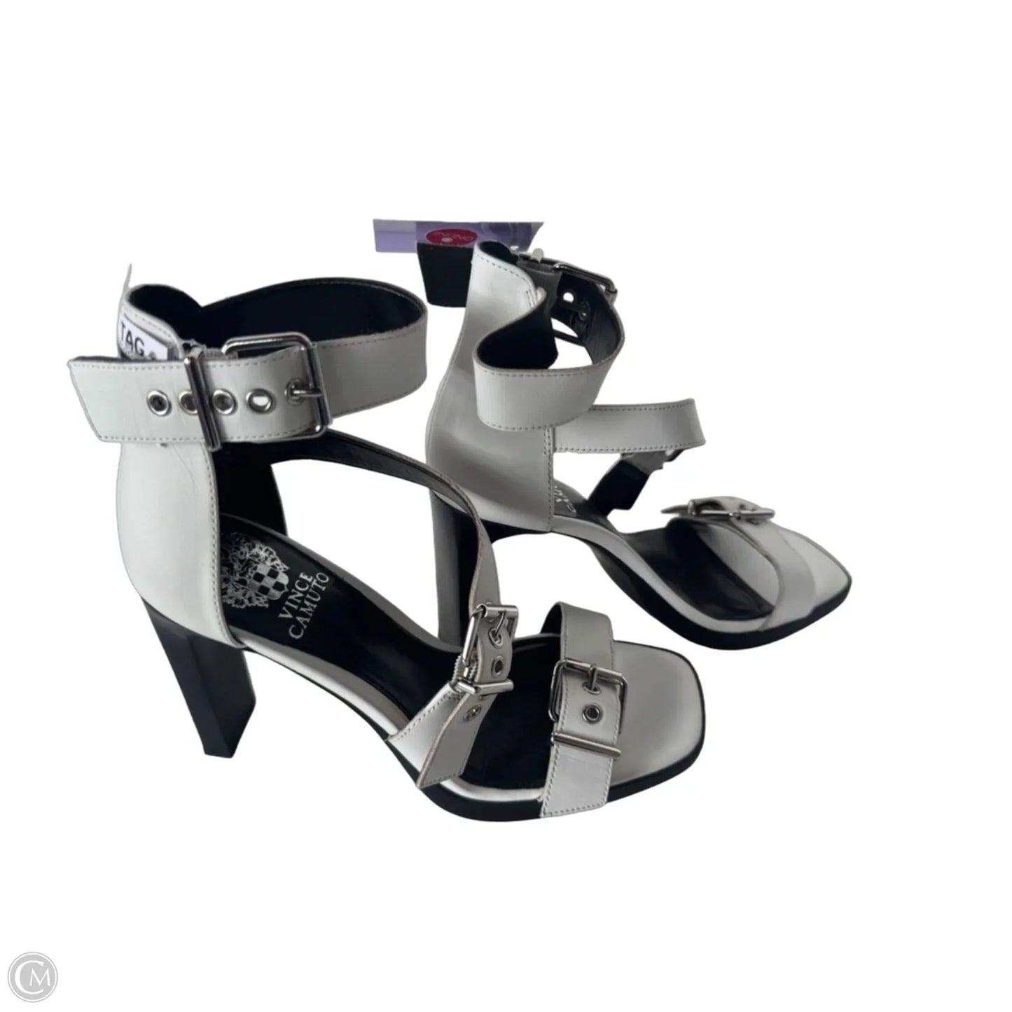 Shoes Heels Block By Vince Camuto In Black & White, Size: 8